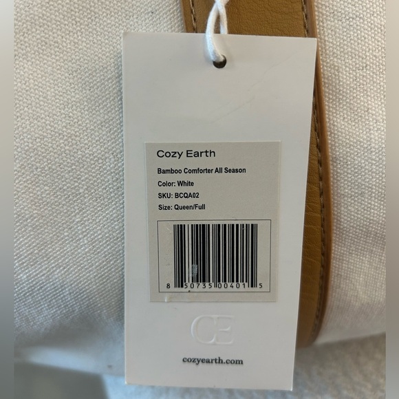 Cozy Earth Large White Ivory Canvas Duffle Bag - Travel in Style - Picture 10 of 11